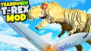 GIGANTISCHER T-REX ZERSTÖRT ein FLUGZEUG?! - Teardown Mods