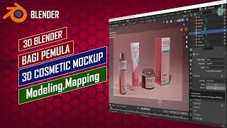 TIPS daN TRIK Cara TEHNIK Membuat 3D COSMETIC MOCKUP di BLENDER