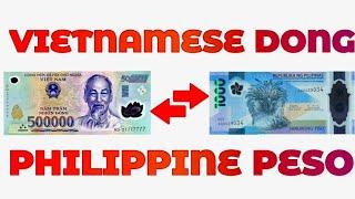 Vietnamese Dong To Philippine Peso Exchange Rate Today | VND To PHP | Dong To Peso