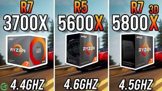 Ryzen 7 3700X vs Ryzen 5 5600X vs Ryzen 7 5800X3D