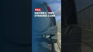 Hitting Curb When Parking Driving Test