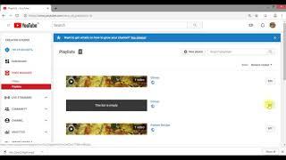 How to delete youtube playlist