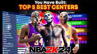 TOP 5 BEST CENTER BUILDS IN NBA 2K24MOST OVERPOWERED BEST BUILDS!!