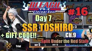 SSR TOSHIRO • Chapter 9 + Giftcode | Bleach Eternal Soul (F2P) #16