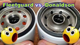 Fleetguard LF16011 vs. Donaldson P551132  Oil Filter Comparison