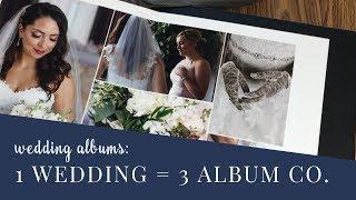 One wedding - 3 DIFFERENT wedding album companies! How to pick the perfect book for your photography