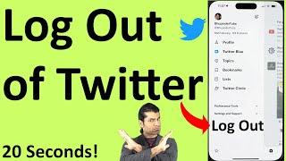 How to log out of Twitter from phone