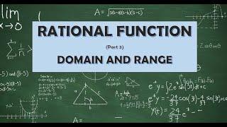 Rational Function (Domain and Range)