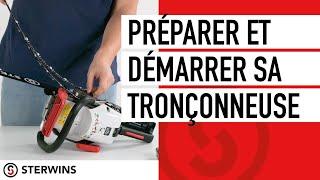 How to prepare and start your STERWINS petrol chainsaw