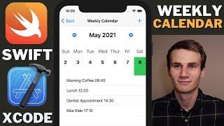 Weekly Calendar Swift Xcode Tutorial | Daily Events List