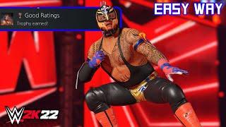 WWE 2K22 - Good Ratings (Trophy/Achievement) | Easy Way