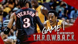 Throwback: Allen Iverson 48 vs Kobe Bryant 15 Duel Highlights (NBA Finals 2001 Game 1), Classic!