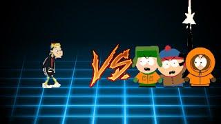 [KOF Mugen] Quico Animado vs Team Kyle Broflovski (South Park)