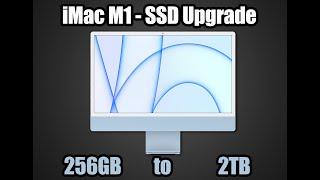 Apple iMac 24" M1 (A2438) SSD Upgrade 256GB to 2TB