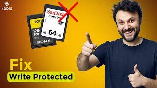 [3 WAYS] - SD Disk Is Write Protected | How to Remove Write Protection on SD Card?