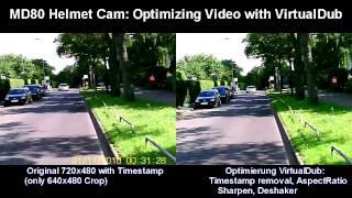 Tutorial: Optimize MD80 (Mini DV) helmet cam videos-Mini DV