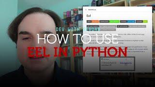 How to build Electron-like desktop apps in Python with Eel