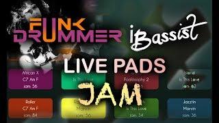 iBassist jamming with Funk Drummer - Live Pads