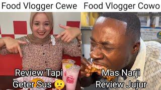 Food Vlogger Cewe VS Cowo, Food Vlogger Tapi Reviewnya Sambil Berguncang (Hallo Rek)