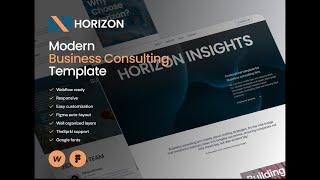 Horizon - Business Consulting Webflow Website Template