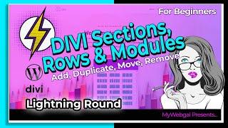 Divi Theme for Beginners: How to Add, Duplicate, Move, Remove the Sections, Rows, and Modules (2022)