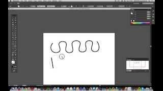 Illustrator CC -- Curvature Tool  Straight Line To Curve / Wave tutorial | Graphicxtras