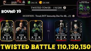 Twisted Tower Boss Battle 110 ,130 & 150 Fight + Reward MK Mobile