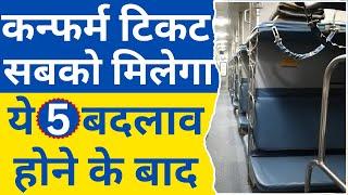 These 5 changes are necessary in Railways for confirmed Tatkal or confirmed ticket