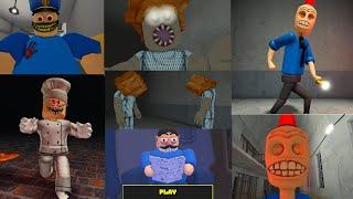 Roblox 4 SPEEDRUN Escape SCARY Obby, SIREN COP'S, Papa Pizza's Pizzeria, SCARY BARRY, MR  POOPYMAX