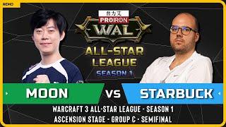 WC3 - [NE] Moon vs Starbuck [HU] - Semifinal - Warcraft 3 All-Star League - Season 1