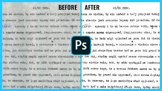 How to Fix Blurry Text Document in Photoshop