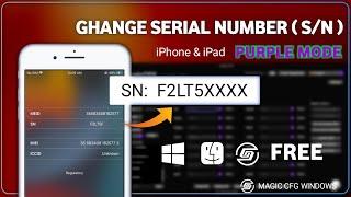 Magic cfg Change Serial number S/N, Boot purple mode, Read syscfg Nand Chip, how to change iphone SN