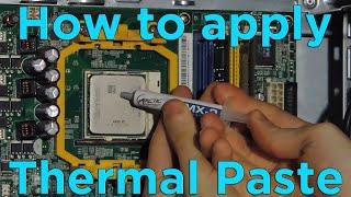 How To Apply Thermal Paste