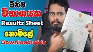 How to Free Download Results Sheets from doenets.lk | ඕනිම විභාගයක ප්‍රතිඵල සහතික Download කරන්න