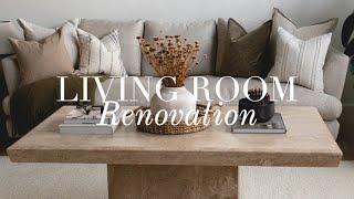 Living Room Full Renovation & Reveal