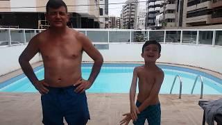 Desafio da piscina com meu pai