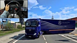 Euro Truck Simulator 2 | ACTROS - Transporting tires | Logitech G29 Gameplay