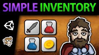 Simple Inventory System in Unity (Store, Use, Stack and Drop Items)