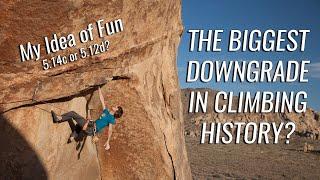 5.14c or 5.12d?  "My Idea of Fun" - a Joshua Tree rock climbing story