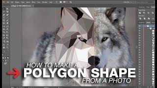 How to Create Low Polygon Shape Graphic From Photo | Image Triangulation