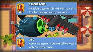 Bloontonium Reactor & Flying Fortress - 2 Megapops 2TC Achievements Run