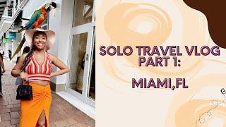 Exploring Miami Alone: Solo Travel Adventures Solo Travel Vlog Part 1 | It's Jasmine Smith