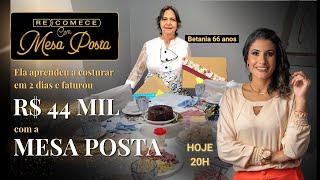 Ela aprendeu a costurar em 2 dias e faturou 44 MIL com Mesa Posta