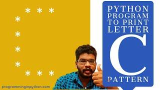 Python Program to Print Pattern of Letter C || Pattern Programming