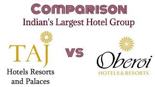 Taj hotel Group vs Oberoi hotel Group comparison ll Hotel Group comparison ll research book