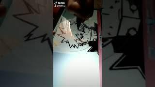 Anime DIY CD painting TikTok