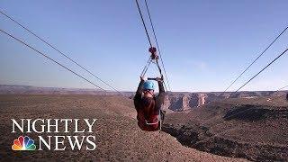 Grand Canyon Offers Zip Lining For First Time Ever | NBC Nightly News