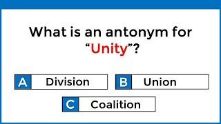 Antonyms Quiz | 95% Can't Score 30/30 | English Practice Quiz #5