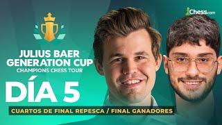 ¿Se Tomará Firouzja LA REVANCHA Contra Carlsen? | Día 5 | Julius Baer Generation Cup (CCT)