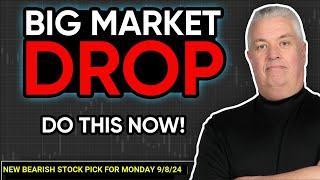 Market Drop - New Bearish Trade For Monday